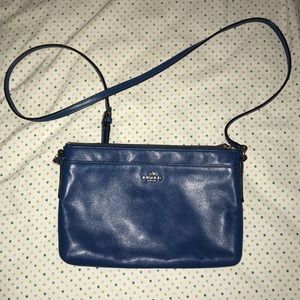 Royal blue coach bag